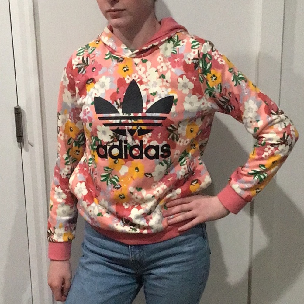 Adidas flower sweatshirt like new